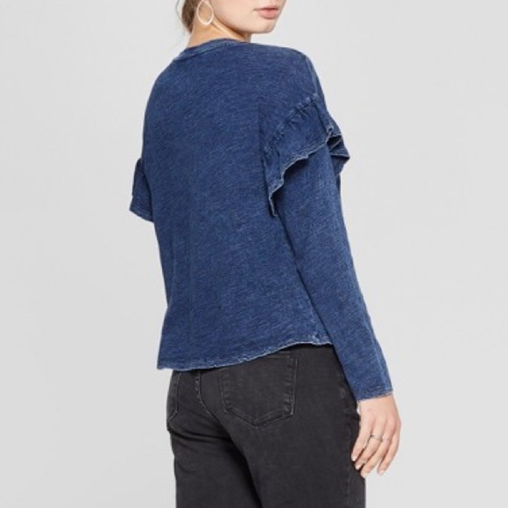 Target Top Universal Thread Ruffle Long Sleeve Te… - image 2